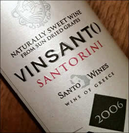 2006 Vinsanto from Santo Wines on Santorini